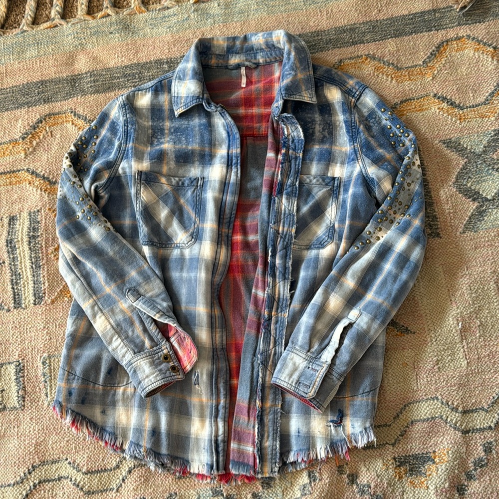 Embellished Plaid Jacket